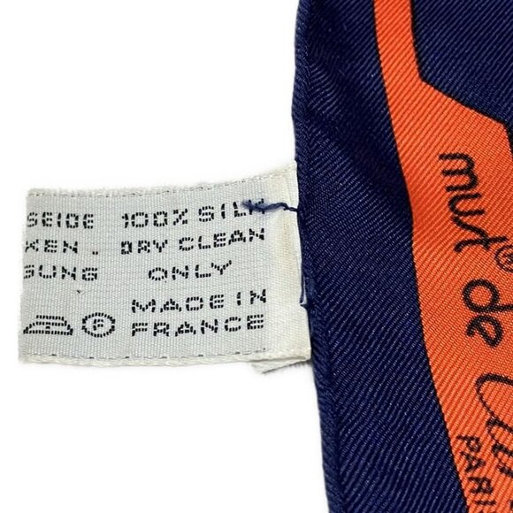 Auth Cartier - Pink Orange Multi Scarf - Picture 6 of 7